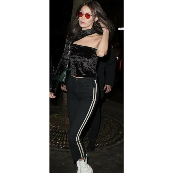 MOTHER Denim Insider Crop Step Fray Guilty Racer Sz 25 Celebrity Worn (a - Picture 1 of 9